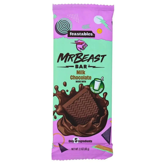 Barre Feastables Chocolat au lait 60g - Snack Market